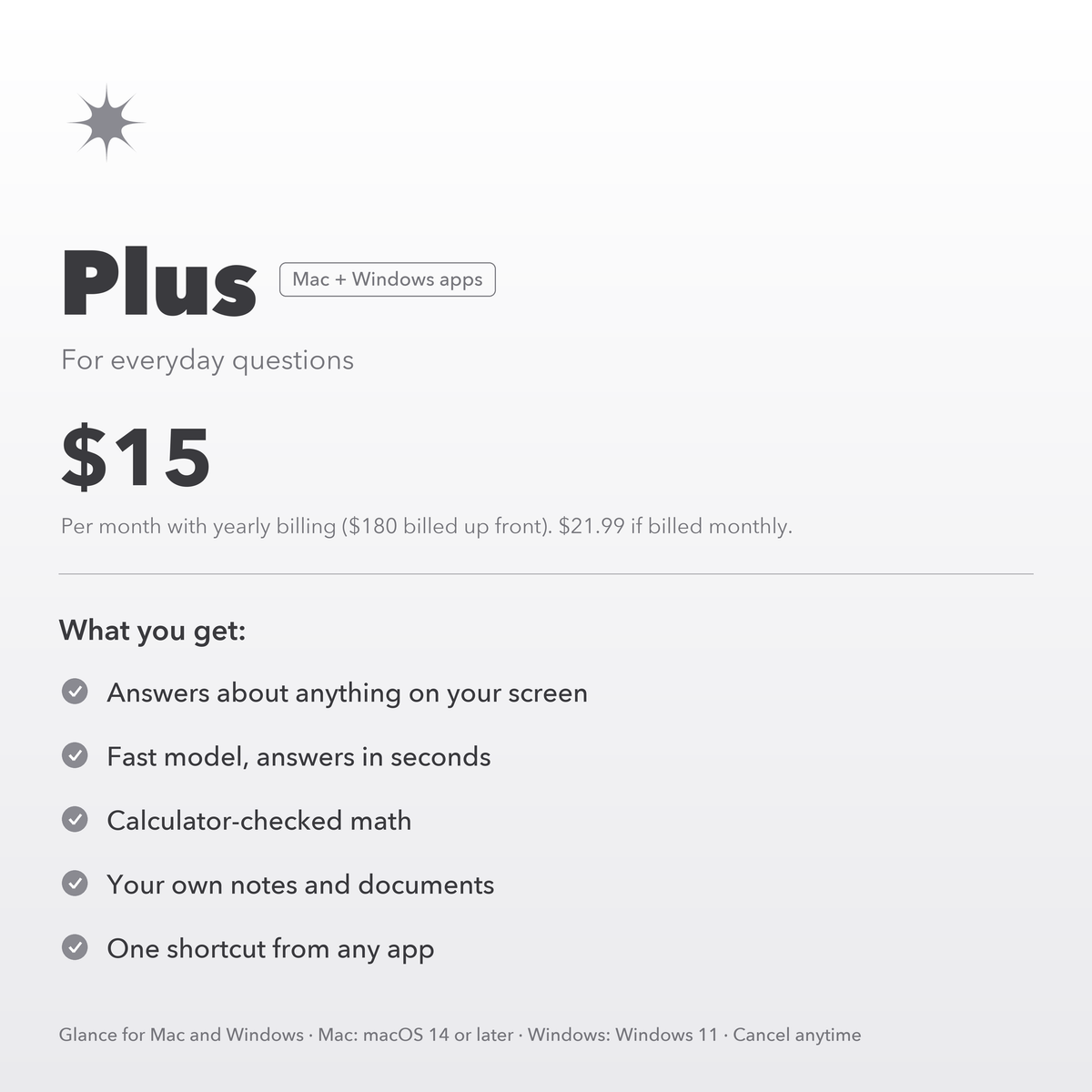 Glance Plus